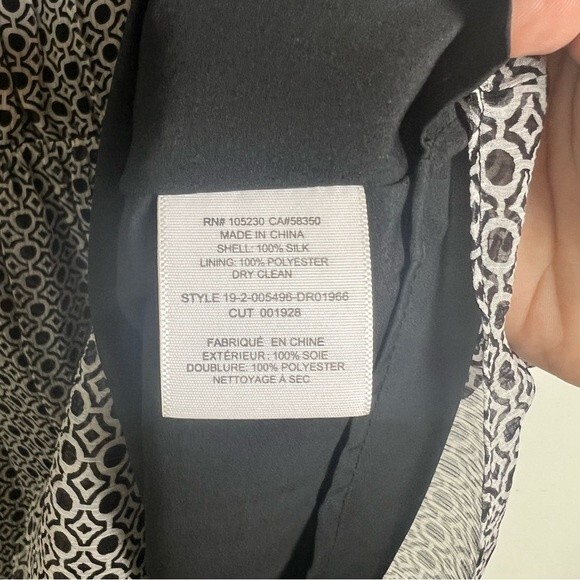 Joie Andora Geo Print Silk Chiffon Dress NWT Size Medium - Picture 8 of 9